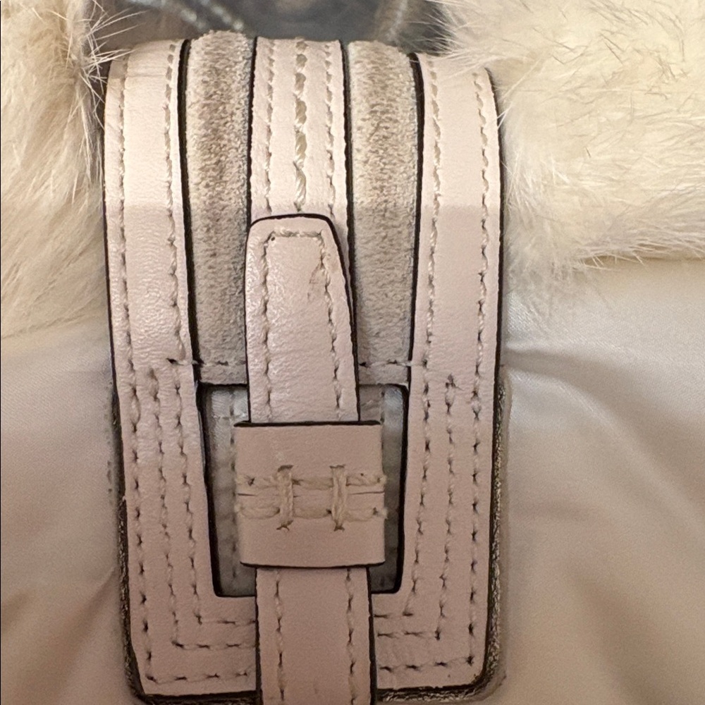 Coach Soho 2005-VINTAGE-“Ski Bunny” Hobo w/Rabbit Fur Trim - Picture 11 of 16